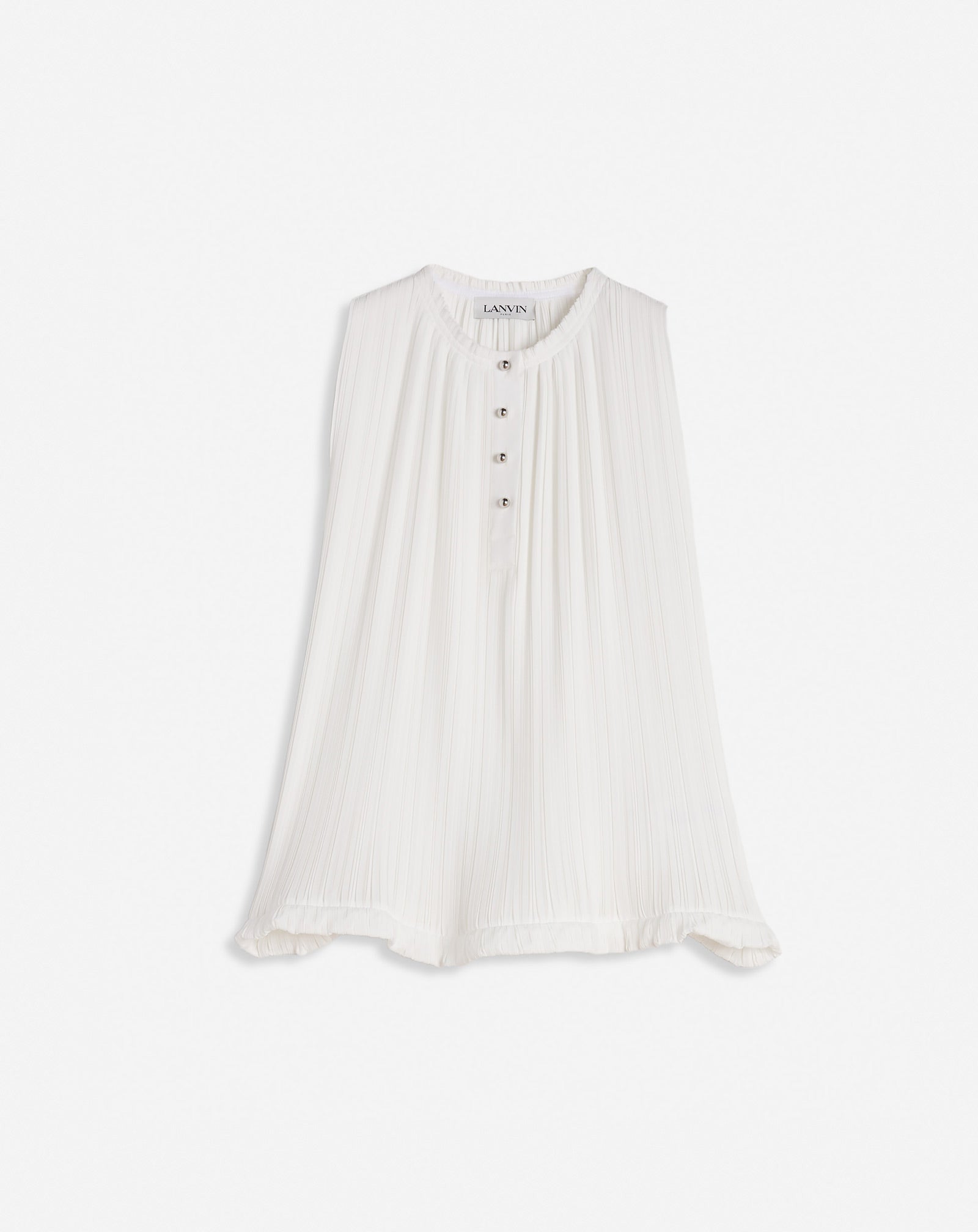 SLEEVELESS PLEATED TOP