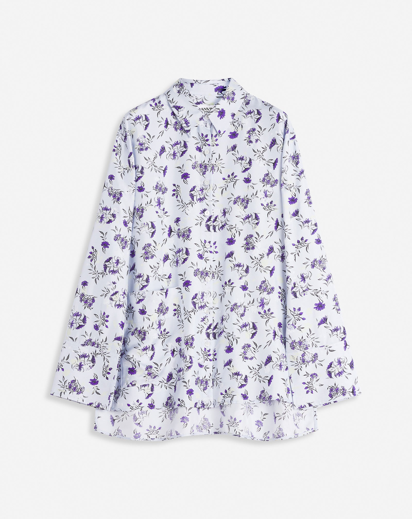 LOOSE-FIT PRINTED SILK SHIRT