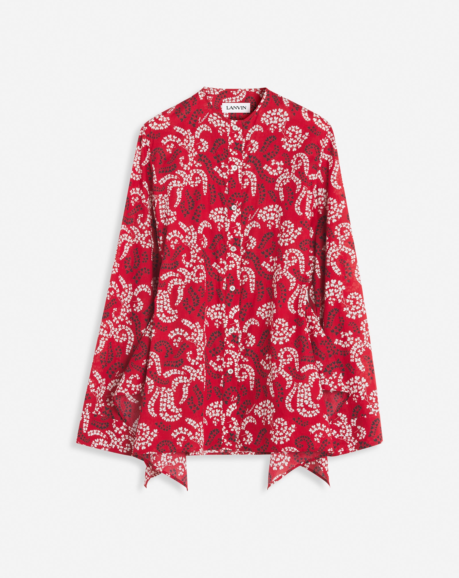 PRINTED SHIRT IN COTTON VOILE