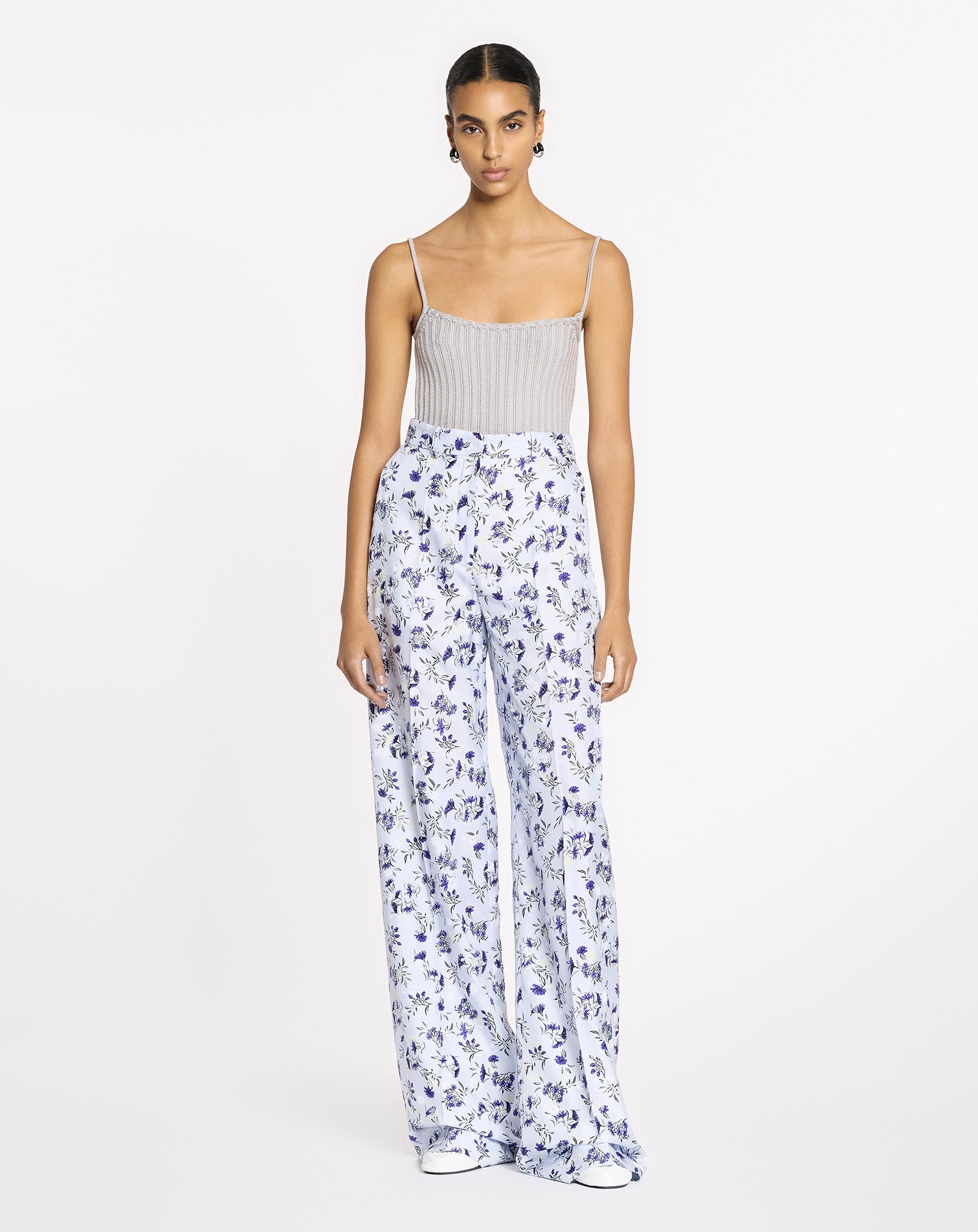 RIBBED TANK TOP IN VISCOSE