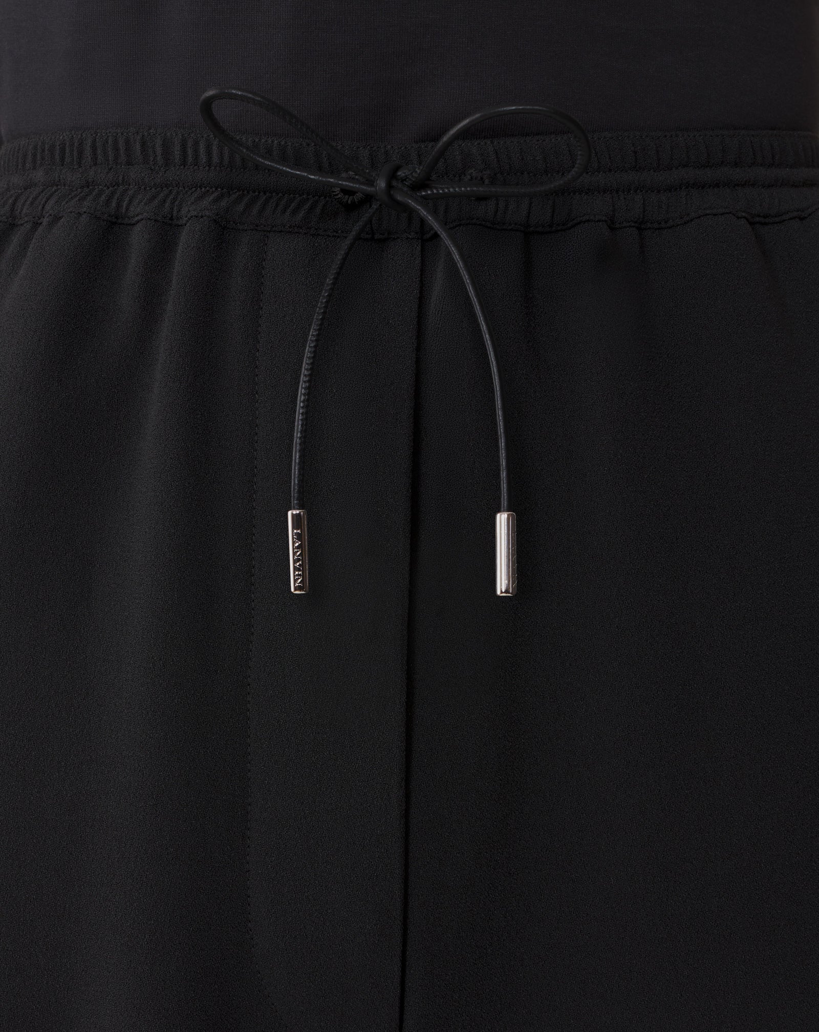 BLACK WIDE PANTS IN SABLE