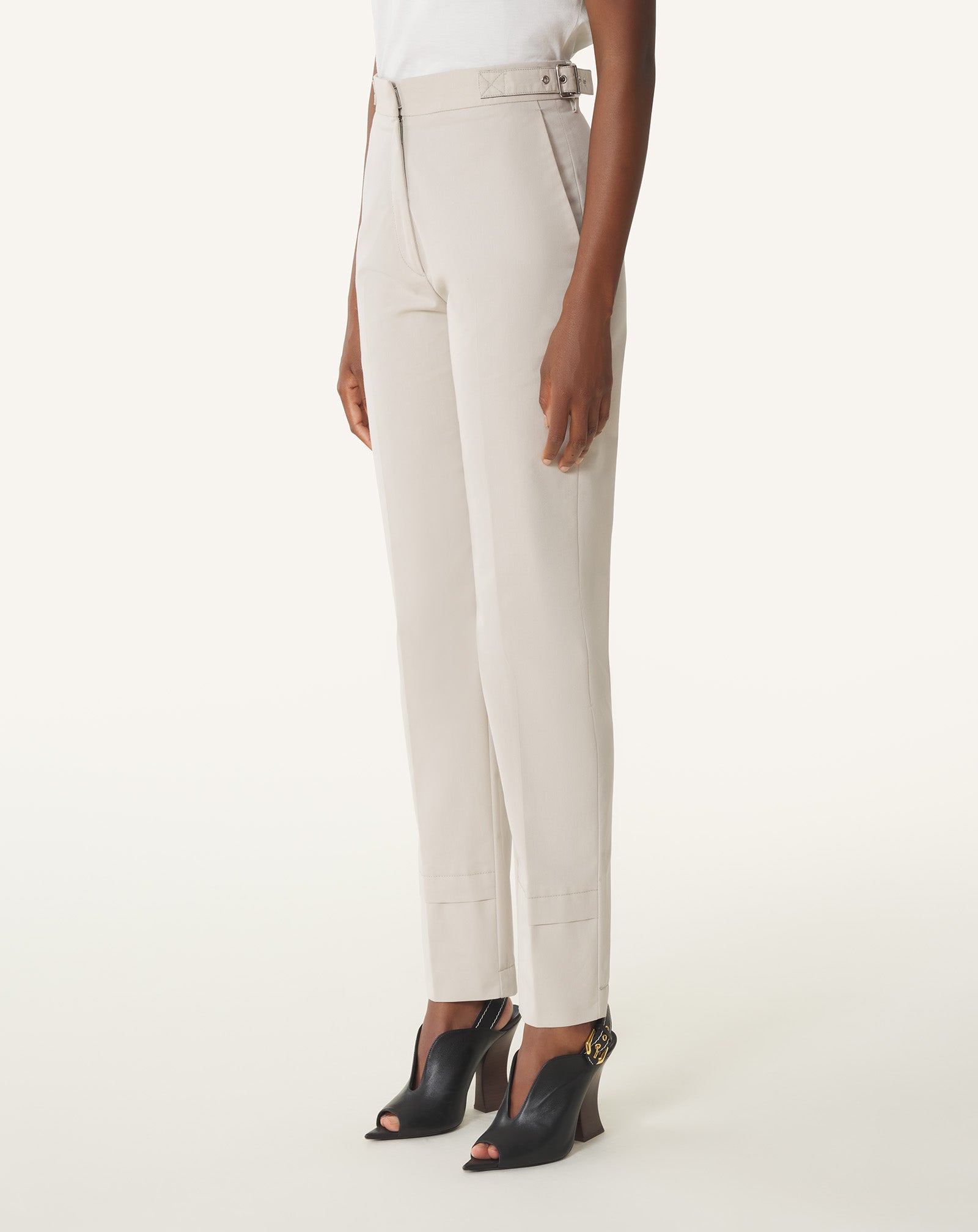 CIGARETTE PANTS IN TECHNICAL COTTON