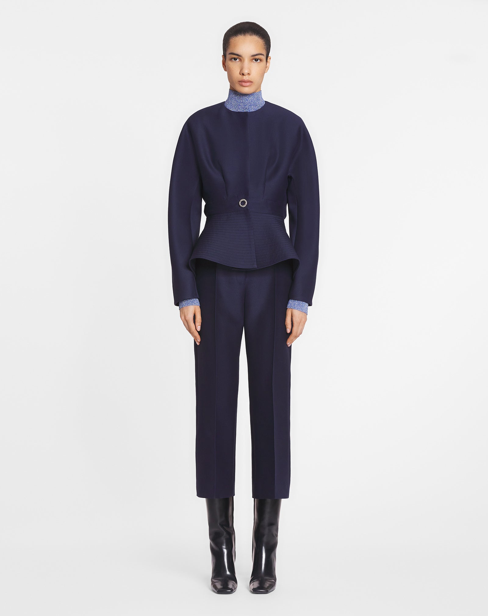 FLARED CROPPED PANTS