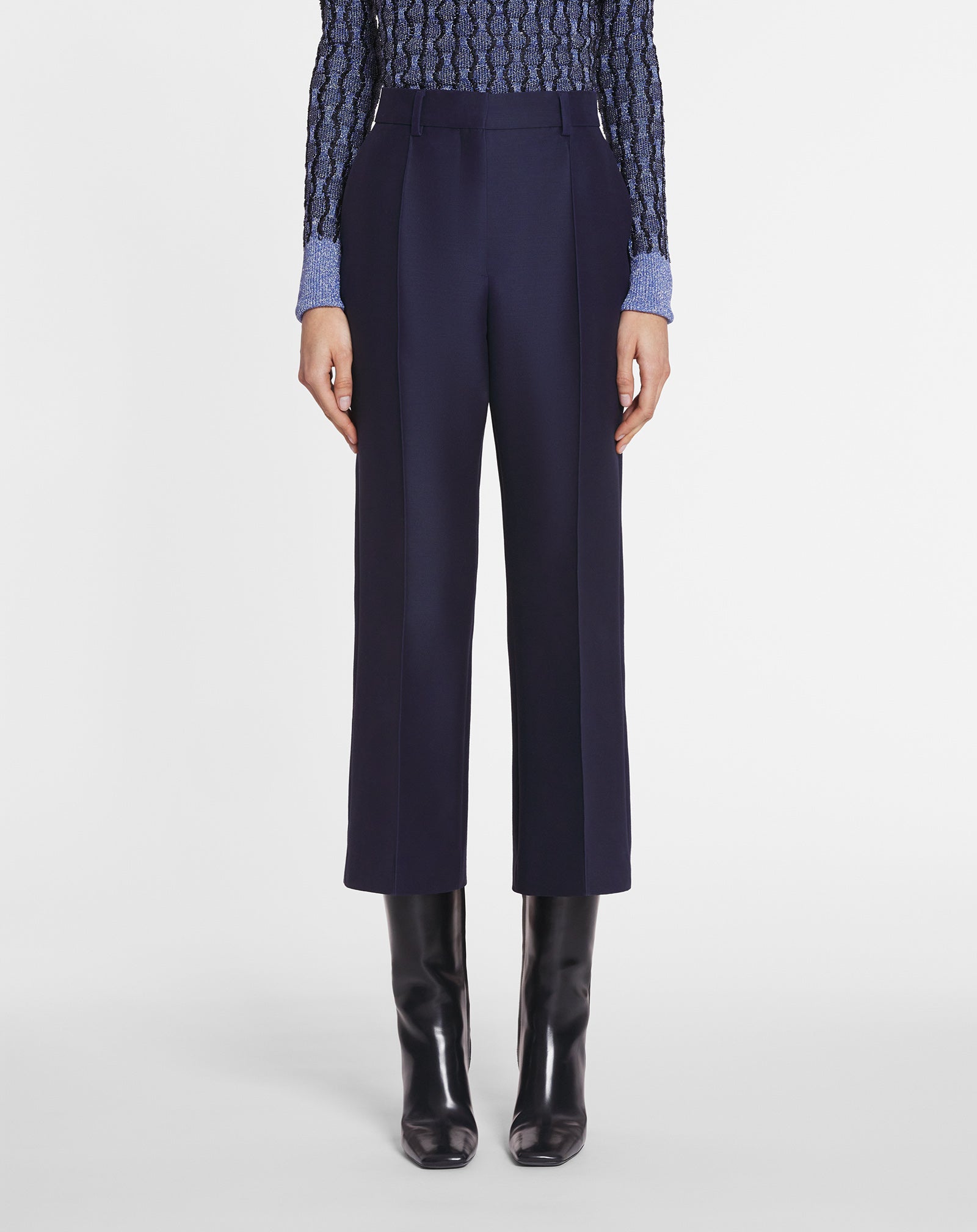 FLARED CROPPED PANTS