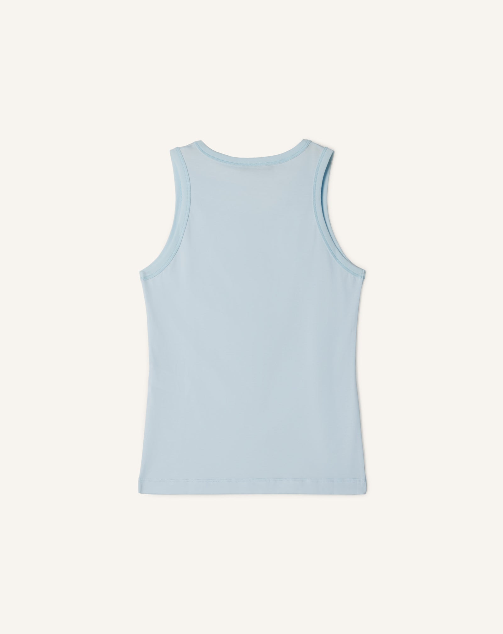 MOTHER AND DAUGHTER EMBROIDERED COTTON JERSEY TANK TOP