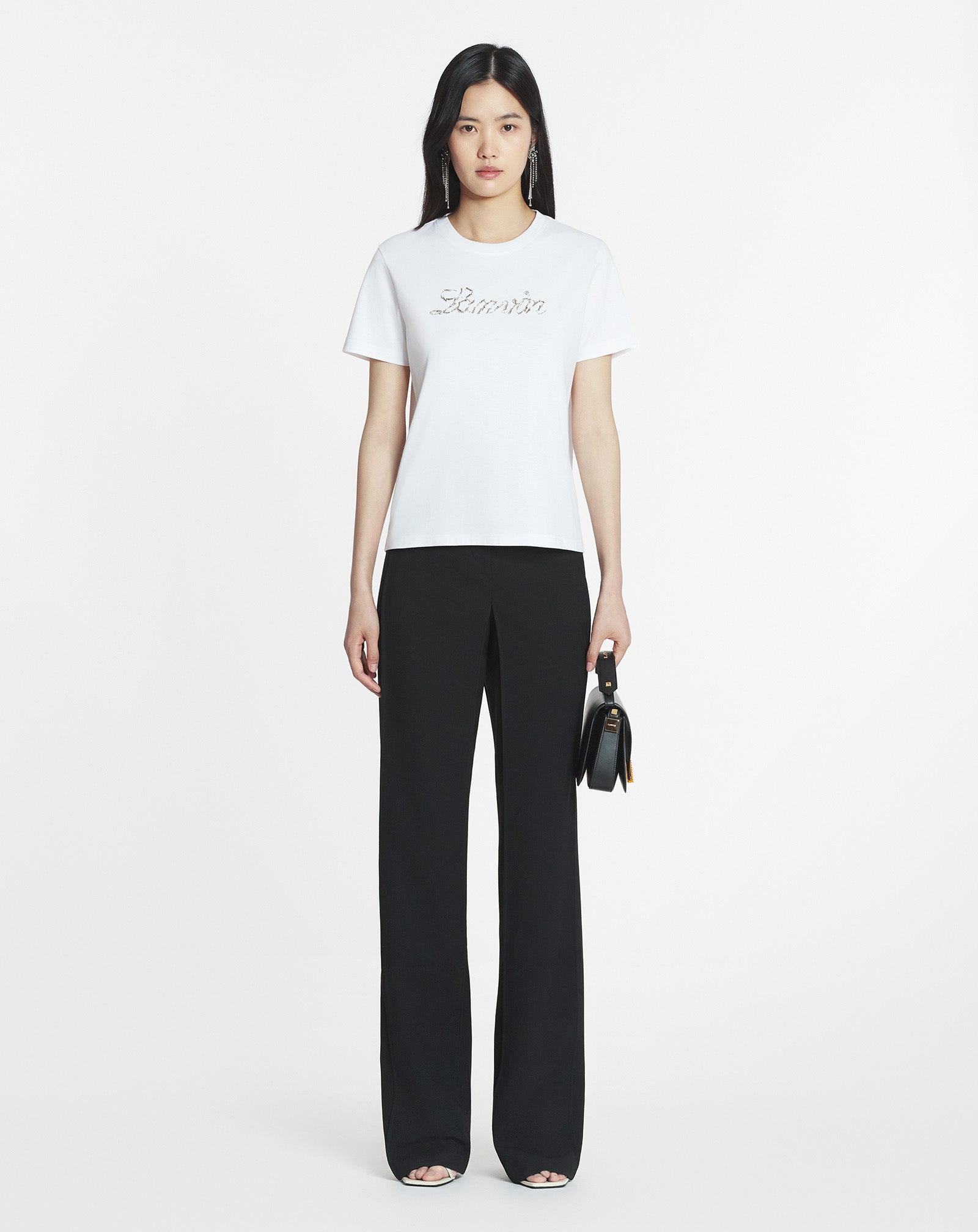 LANVIN BEAD EMBROIDERED T-SHIRT