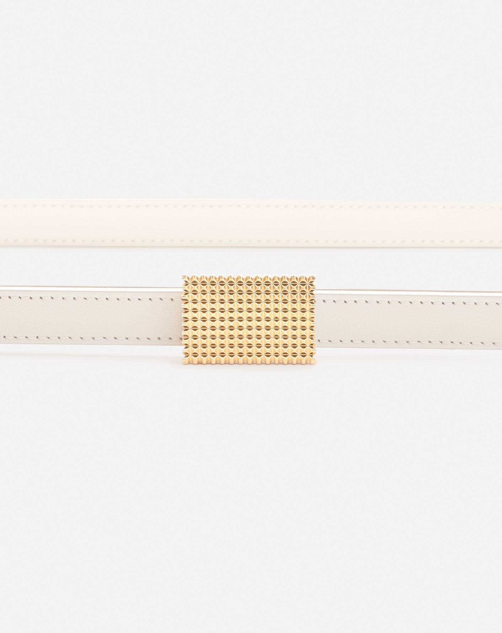 DOUBLE CONCERTO LEATHER BELT, LATTE