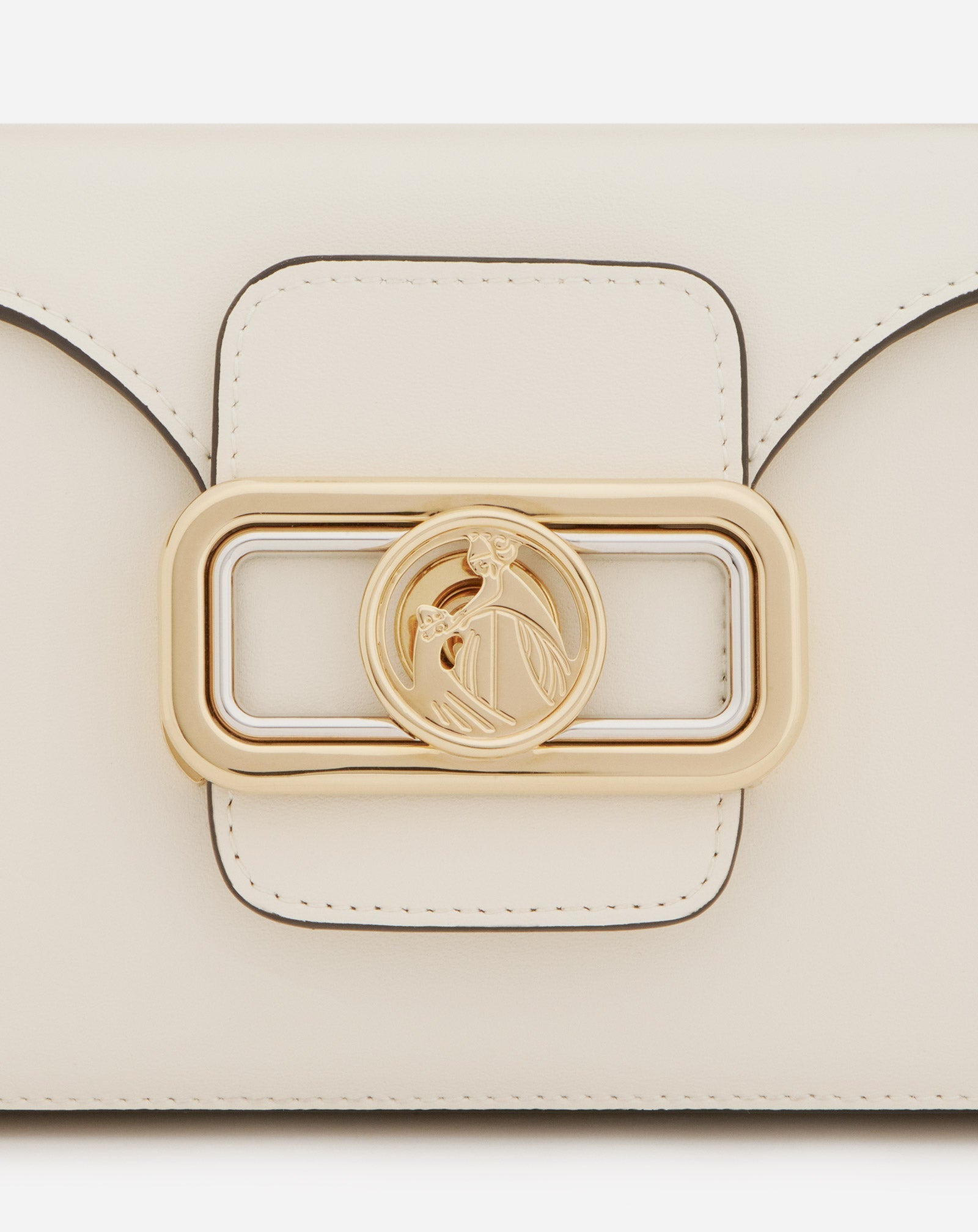 PENCIL CAT BAG IN SHINY CALFSKIN LEATHER AND RHINESTONES