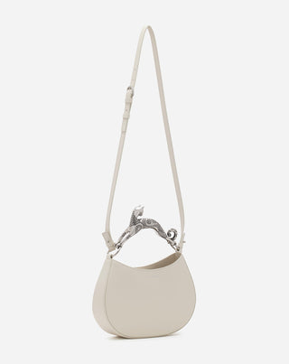 LEATHER SM HOBO CAT BAG