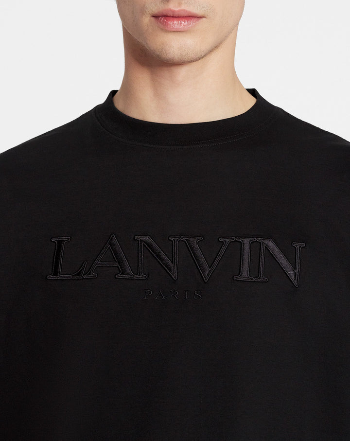 OVERSIZED LANVIN PARIS EMBROIDERED T-SHIRT