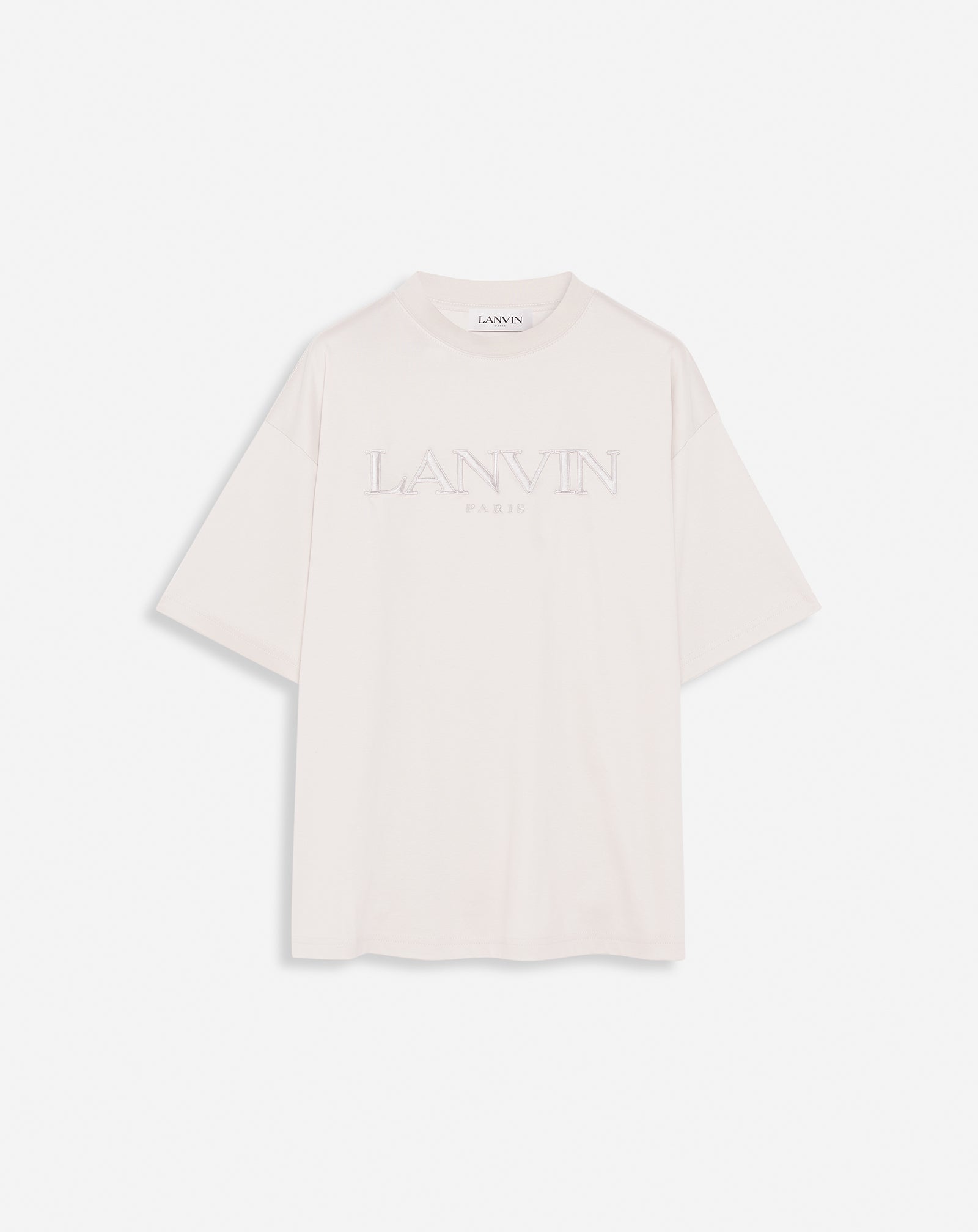 OVERSIZED LANVIN PARIS EMBROIDERED T-SHIRT