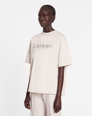 OVERSIZED LANVIN PARIS EMBROIDERED T-SHIRT